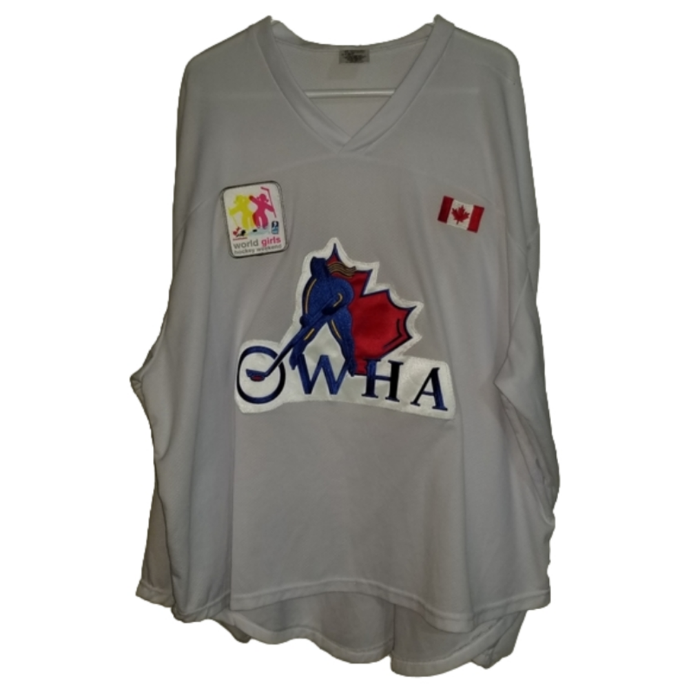 TRON OWHA Senior Hockey Goalie Sweater World Girls Hockey Weekend No Year
